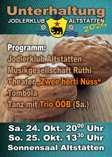 Plakat Unterhaltung